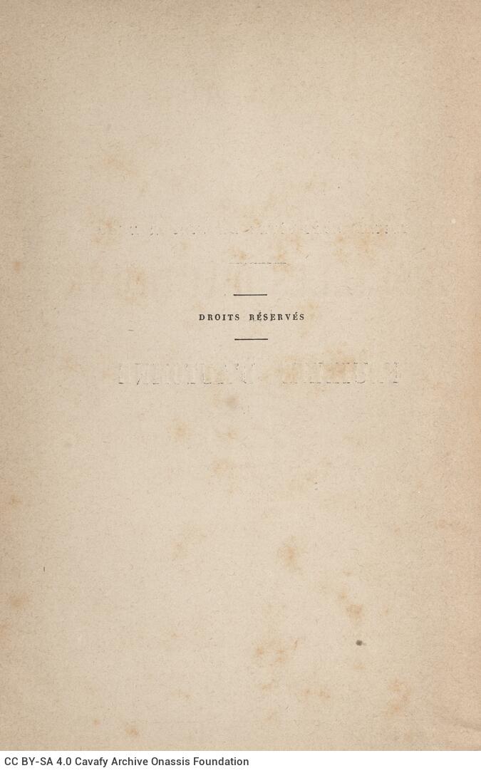 18.5 x 12 cm; 4 s.p. + 254 p. + 2 s.p., price of the book “2 francs” on its spine. L. 1 half-title page with information 